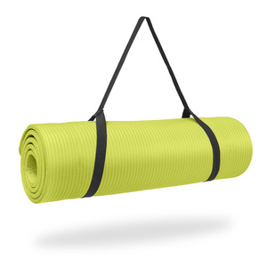 Pure Fitness  Extra Thick High Density Exercise Mat - Lime