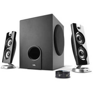 CA-3602 3-Piece Flat Panel Subwoofer and Satellite Speaker System