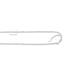 10k White Gold 1.0mm Adjustable Sparkle Chain Necklace - 22 Inch