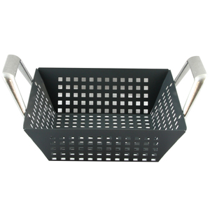 Gibson Home Romford Square Nonstick Grill Basket with Cast Aluminum Handle