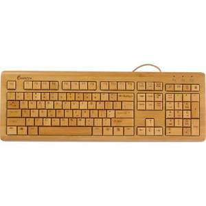 KBB500 Bamboo Custom Carved Designer Keyboard