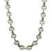 Lita Sterling Silver Silver Tone Pearl With Hematite and Swarovski Crystal Accents Necklace