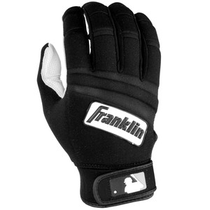 Franklin Sports MLB Adult Cold Weather Batting Glove Pearl/Black Small