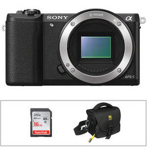 Alpha a5100 Mirrorless Digital Camera Body with Accessory Kit (Black)