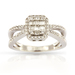 Tradition Diamond 1/2Ctw 10K White Gold Diamond Ring