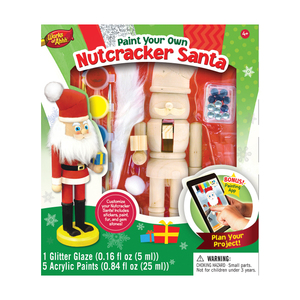 MASTERPIECES Works of Ahhh... Wood Painting Kit - Nutcracker Santa