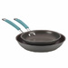 Cucina Hard Anodized Twin Pack Skillets Gray w/ Agave Blue