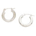 White Gold Hoop Earrings