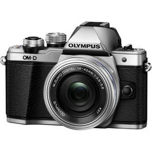 OM-D E-M10 Mark II Mirrorless Micro Four Thirds Digital Camera with 14-42mm EZ Lens (Silver)