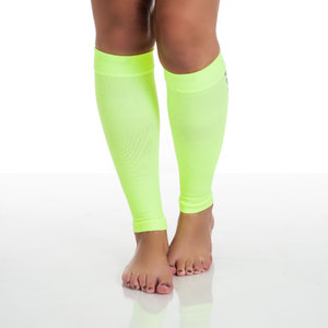 Remedy Calf Compression Running Sleeve Socks - Medium/Neon