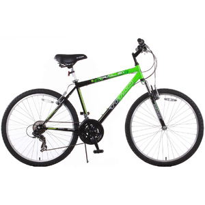 Titan Trail 21-speed Suspension Men's Mountain Bike, Green and Black