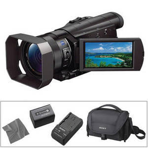 HDR-CX900 Full HD Handycam Camcorder with Lens Cloth Kit (Black)