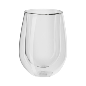 8pc Sorrento Double Wall White Wine Glass Set