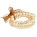 Lita Set Of Five White And Pink Pearls With Rose Quartz Stretch Bracelet