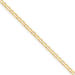 14k Yellow Gold 1.5mm Anchor Link Chain Necklace - 16 Inch - Lobster Claw