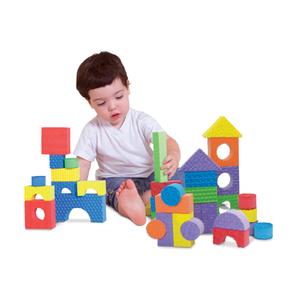 Edushape Textured Blocks - 80 Pcs