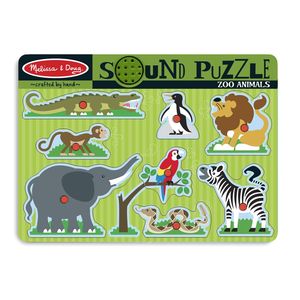 Melissa & Doug Zoo Animals Sound Puzzle