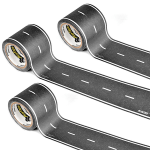 PlayTape Classic Road Series Bundle 30 ft x 2 in Black Road, 3 pack