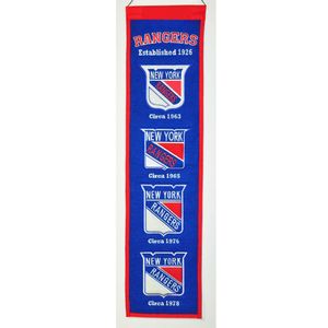 Winning Streak New York Rangers Wool Heritage Banner