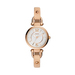 Ladies Georgia Beige Sand Leather Strap Watch White Dial