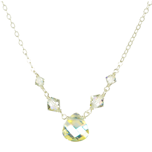 Sterling Silver Chain and Swarovski Elements Necklace