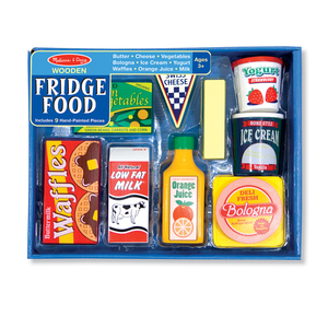 Melissa & Doug Wooden Fridge Food Set